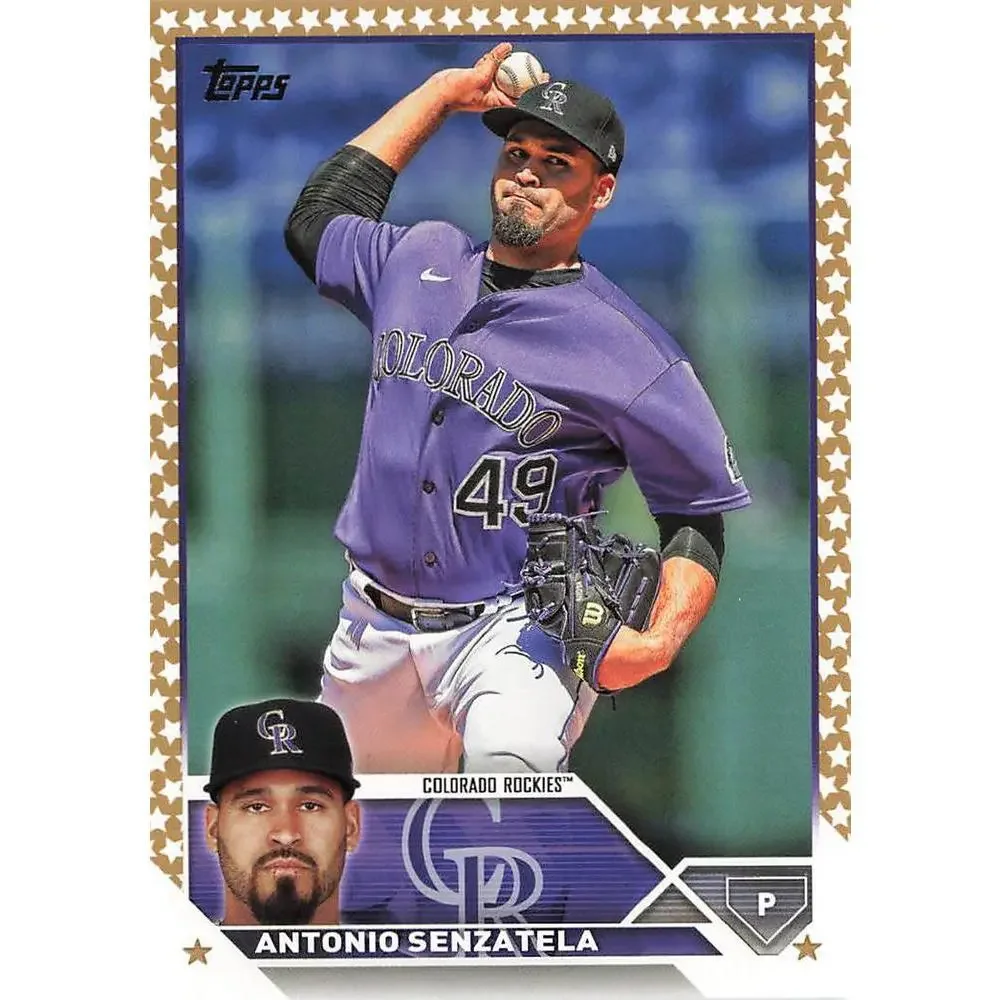 2023 Topps Gold Star Antonio Senzatela #99 Colorado Rockies